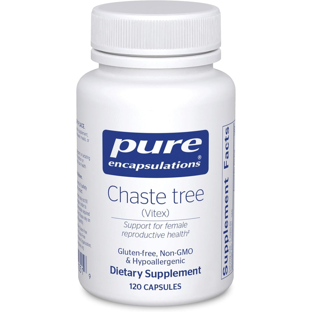Pure Encapsulations Chaste Tree (Vitex) - Supports Menstrual Cycle Regularity - for Breast Comfort* - Women'S Supplement - Hormonal Balance Support - Non-Gmo & Vegan - 120 Capsules