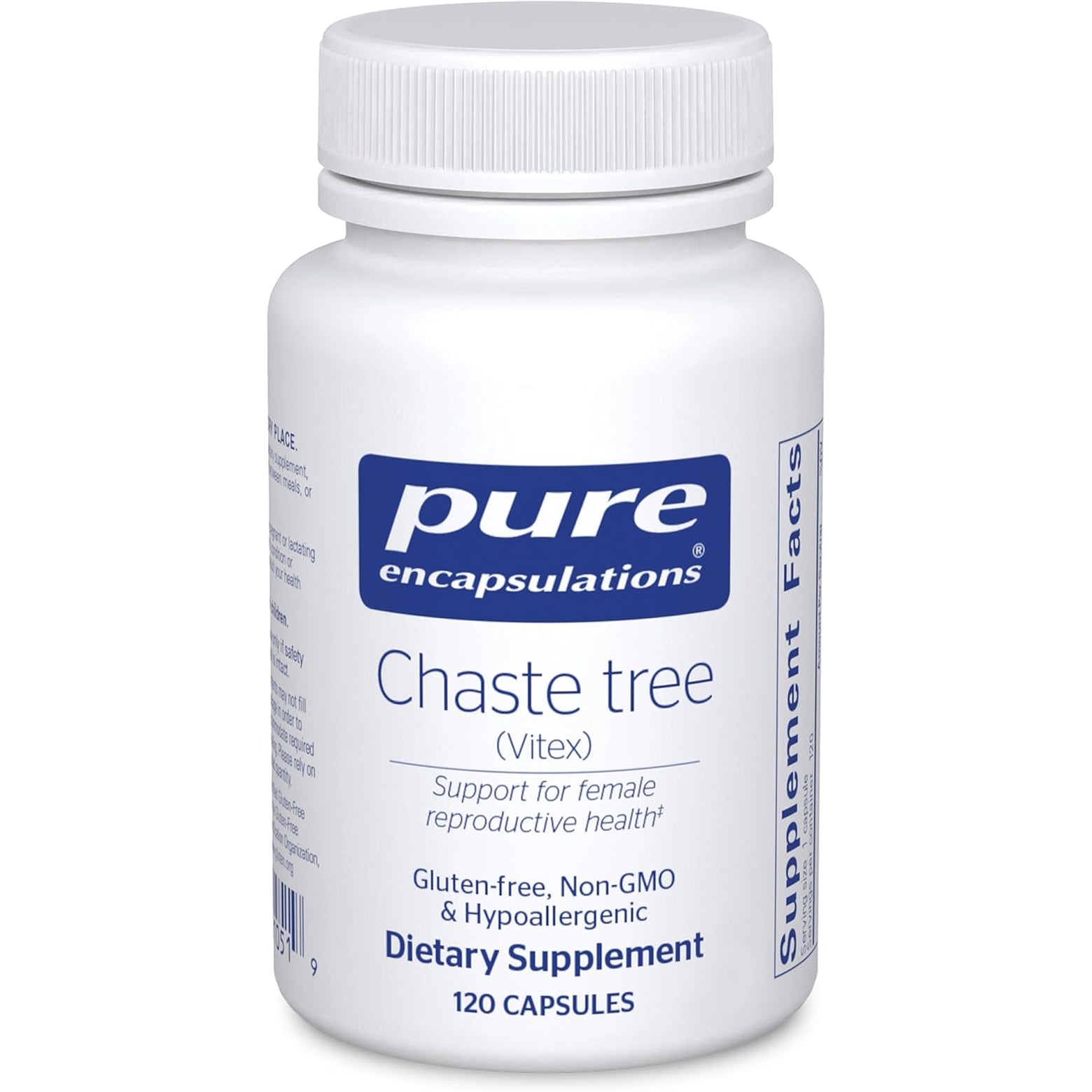 Pure Encapsulations Chaste Tree (Vitex) - Supports Menstrual Cycle Regularity - for Breast Comfort* - Women'S Supplement - Hormonal Balance Support - Non-Gmo & Vegan - 120 Capsules