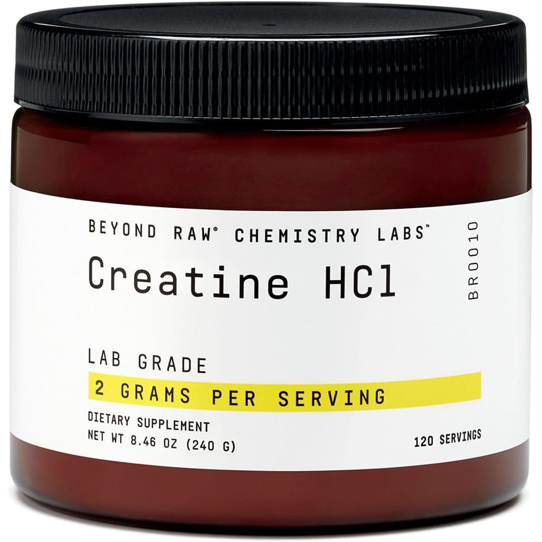 BEYOND RAW Science-Backed Creatine Hcl Powder, Lab Grade, for Muscle Strength and Growth, Energy Production, Athletic Performance, Cognitive Support, Cellular Hydration, 120 Servings