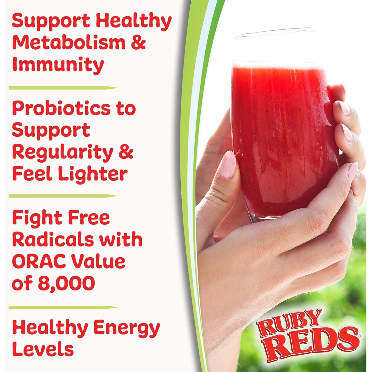 New Vitality Ruby Reds | Delicious Reds Powder Fruit & Vegetable Supplement with Potent Vitamins, Minerals, Enzymes, Herbs, Nutrients and Probiotics for Overall Health 11 Oz. (30 Servings)