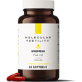 VIVOMEGA Fish Oil with Vesisorb® - Fertility Supplement for Women & Men - Doctor Formulated EPA DHA Omega 3 Fatty Acids, Vitamin D3 K2 for Reproductive Wellness - 60 Softgels