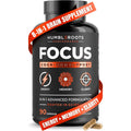 Advanced Focus Supplement Nootropic Brain Supplements for Memory and Focus | Lion'S Mane, Caffeine, L-Theanine, and 5 Additional Natural Ingredients to Improve Cognitive Health & Energy (90 Capsules)