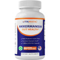 Vitamatic Akkermansia Muciniphila Gut Health - 60 DR Capsules (Delayed Released) - Made with Prebiotic Inulin Fiber