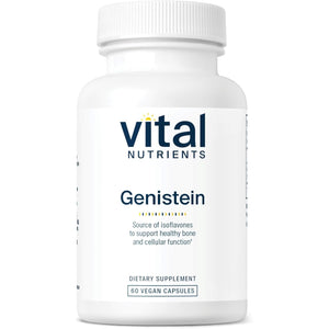 Vital Nutrients Genistein - Easily Absorbed Isoflavones for Bone Health Support* - Vegan Supplement - Gluten and Dairy Free - Non-Gmo - 60 Capsules