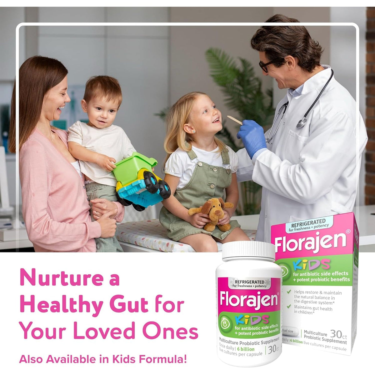 Florajen Women’S Vaginal Probiotic - Gut Health, Vaginal Ph Balance, & Constipation Relief - Multi-Strain Formula with Lactobacillus - Refrigerated for Potency - 60 Capsules