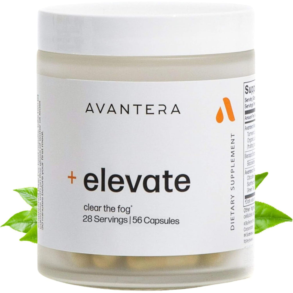 Avantera Elevate Premium Nootropic Supplement - Beat Brain Fog - Best Focus Supplements for Memory & Focus Support - Energy without Crash - 56 Count Pills for Women & Men*