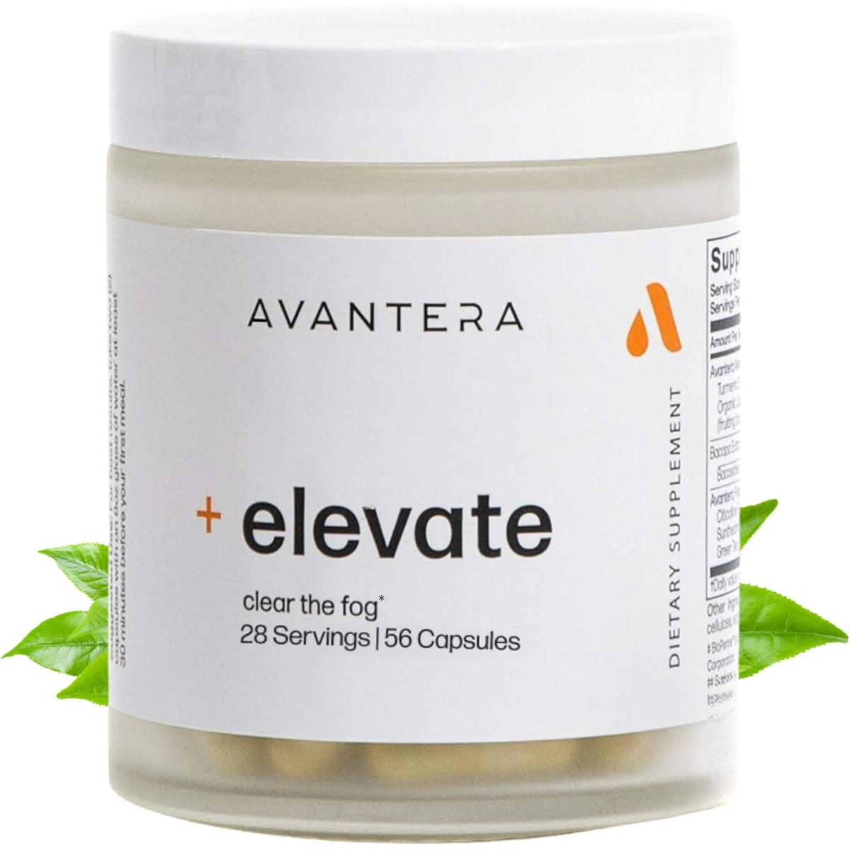 Avantera Elevate Premium Nootropic Supplement - Beat Brain Fog - Best Focus Supplements for Memory & Focus Support - Energy without Crash - 56 Count Pills for Women & Men*