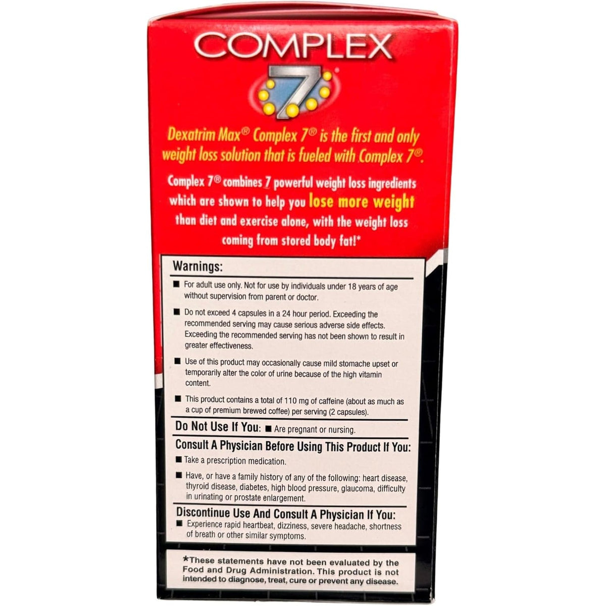 EH95 LLC Stacker Dexatrim Max Complex-7 Capsules 60 Count -