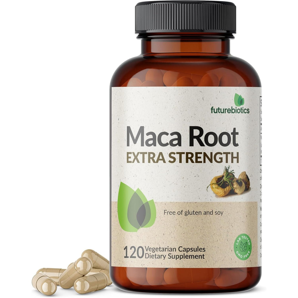 Futurebiotics Maca Root Extra Strength Supports Energy, Stamina & Reproductive Health, Non-Gmo, 120 Vegetarian Capsules