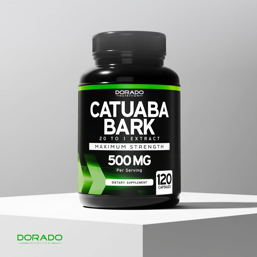 Catuaba Bark Extract 10,000Mg per Serving (120 Capsules) (Erythroxylum Catuaba) 3Rd Party Tested - Drive & Stamina - Made in the USA - Gluten Free & Non-Gmo - Vegan - for Men & Women - (120 Capsules)