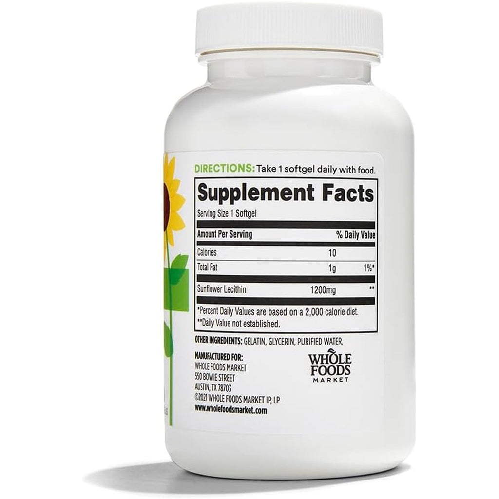 365 by Whole Foods Market, Sunflower Lecithin, 90 Ct