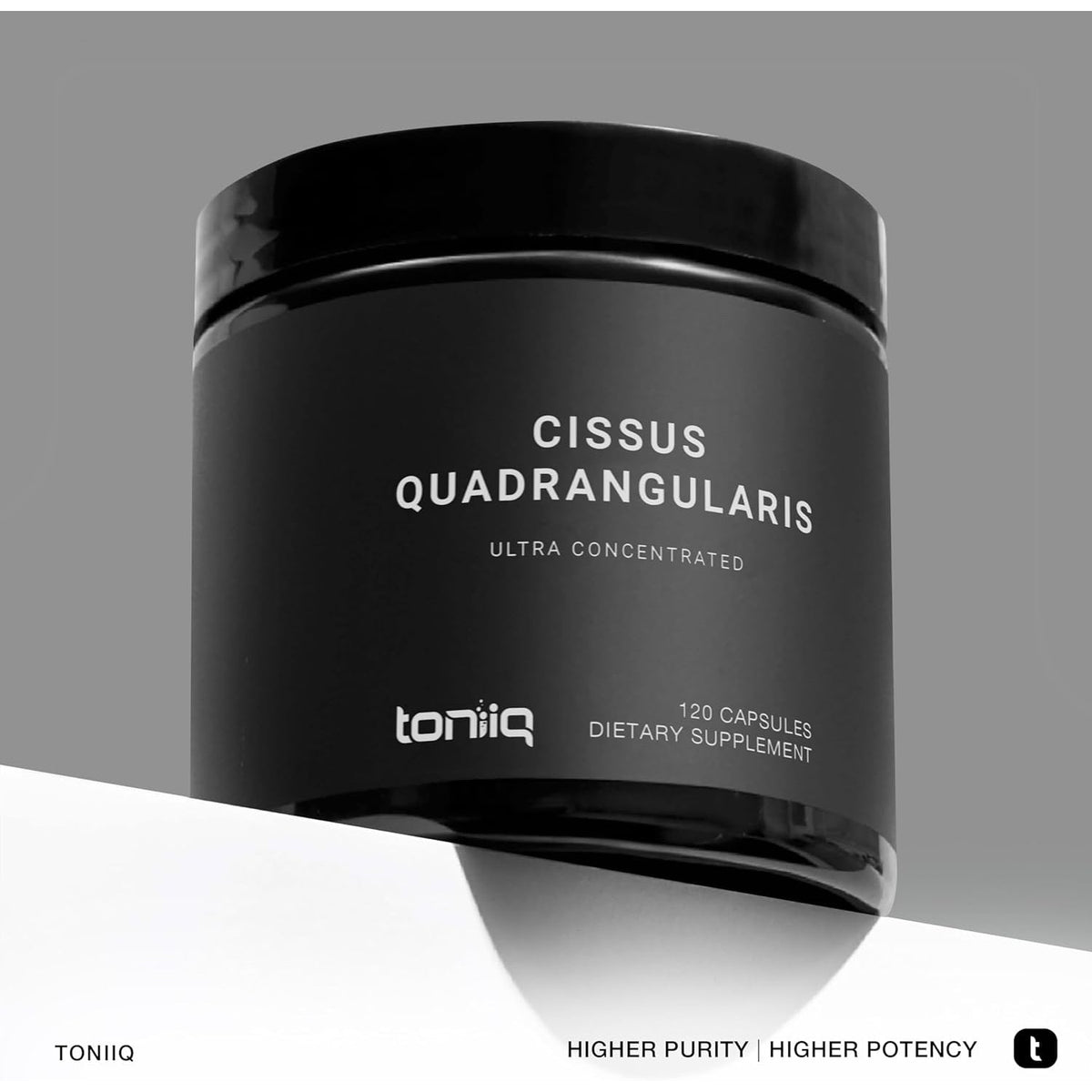 Toniiq Cissus Quadrangularis Capsules - Min. 40% Ketosteroids - Ultra High Strength Tendon and Joint Support Supplement - 1200Mg Concentrated Cissus Extract - Wild Harvested in India - 120 Caps