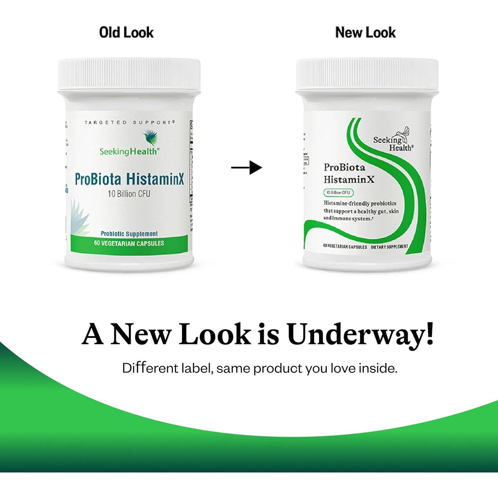Seeking Health Probiota Histaminx - Digestion Supplement for Gut Health Support - Support Histamine with Lactobacillus Plantarum & Lactobacillus Salivarius - Support Immune & Skin Health - 60 Capsules