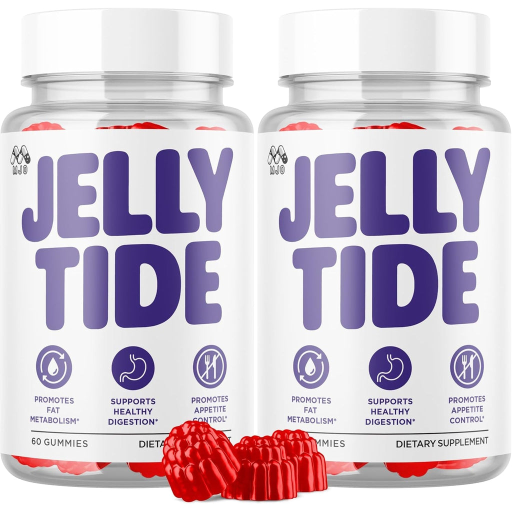 (2 Pack) Jelly Tide Gummies, Official Jellytide Weight Management Gummys with Natural Ingredients, Jellytide Advanced Wellness Gummy with Maximum Strength Active Lifestyle Multivitamins (120 Gummies)
