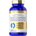 Carlyle Glucosamine Chondroitin MSM Turmeric | 200 Count | Advanced Triple Strength Supplement | Non-Gmo & Gluten Free