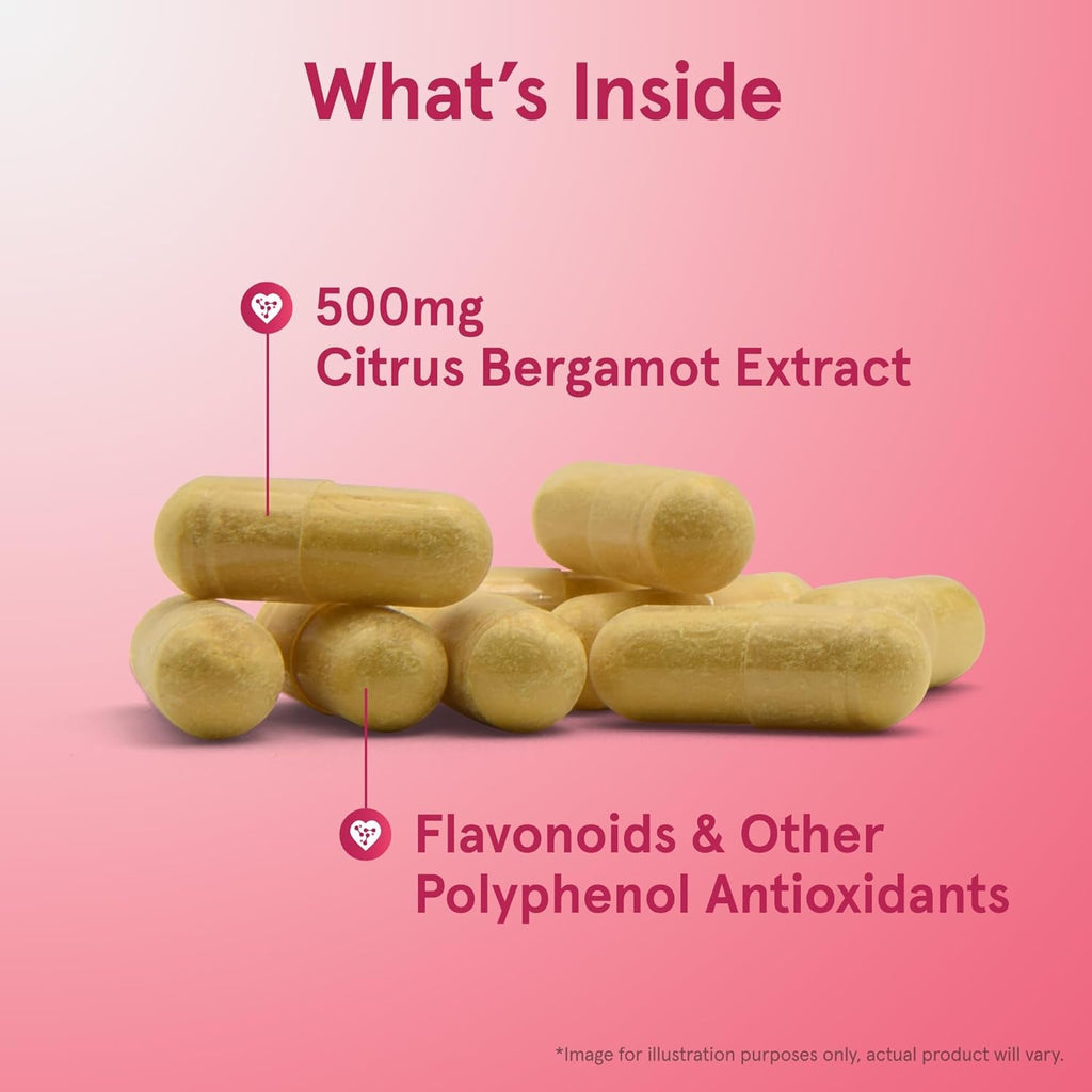 Jarrow Formulas Citrus Bergamot Supplement 500 Mg - 120 Servings (Veggie Caps) - Antioxidant Support for Cardiovascular & Metabolic Health - Dietary Supplement - Vegan Gluten-Free- Use with Qh-Absorb