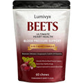 Beet Chews, Beets Chews the 3-In-1，With 500Mg Beetroot, 100Mg Coq10 & 150Mg Grape Seed Extract，60 Count