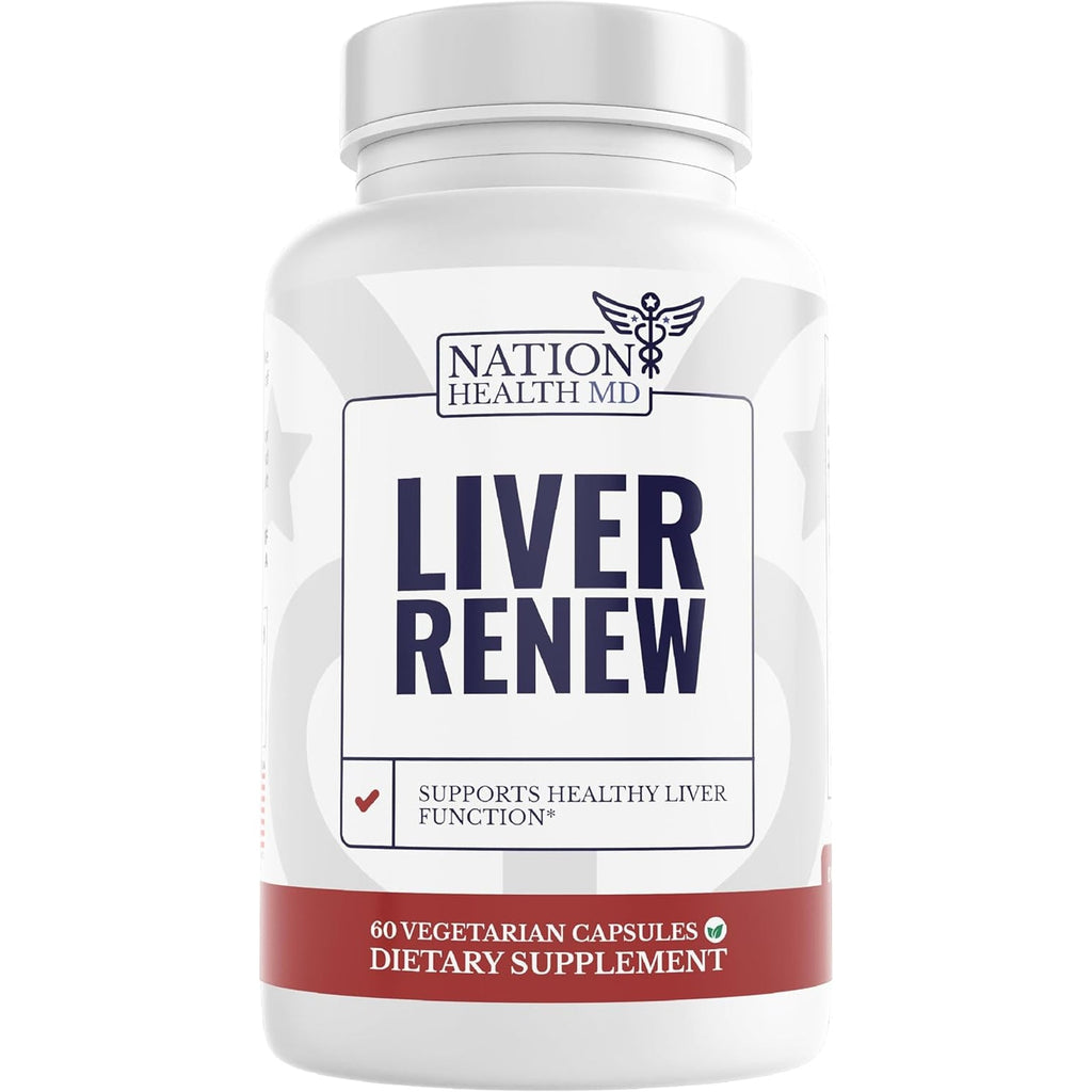 Liver Renew - Liver Cleanse Detox & Repair - Liver Support Supplement with Artichoke Extract, Milk Thisle, Dandelion and Turmeric (1 Bottle)