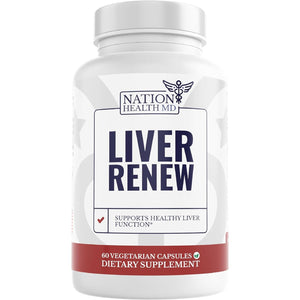 Liver Renew - Liver Cleanse Detox & Repair - Liver Support Supplement with Artichoke Extract, Milk Thisle, Dandelion and Turmeric (1 Bottle)