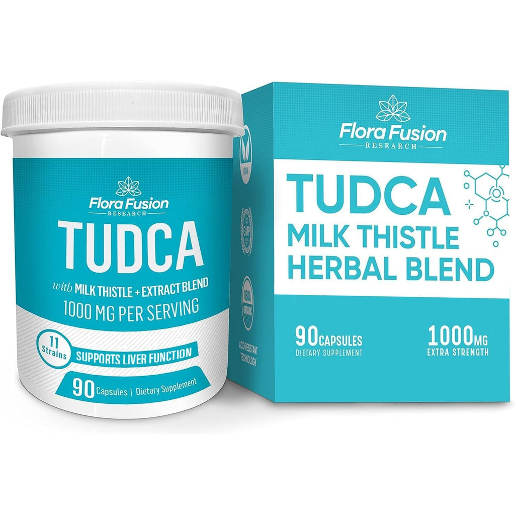 Flora Fusion Dr. Miller'S TUDCA with Milk Thistle Extract, 1000Mg per Serving, Liver and Gallbladder Cleanse Supplement, Supports Liver Function, 90 Capsules (45-Day Supply)