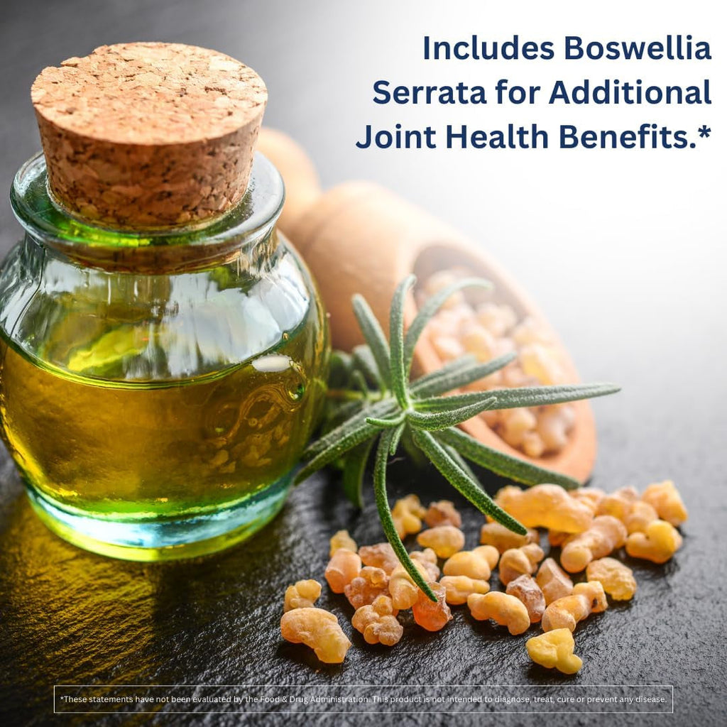 INVIGOFLEX® GS - Glucosamine Sulfate (Shellfish Free, Sodium Free & Vegetarian Safe) Non GMO, Gluten Free - with Boswellia Serrata - Knees, Hands, Back, and Hip Premium Joint Supplement