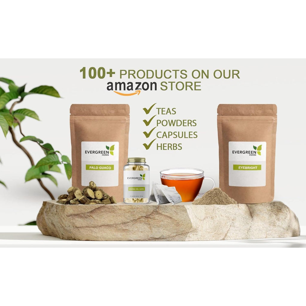 Evergreen Herbs Cuachalalate Herb (Amphipetyglum Adstringens) - Resealable Stand up Pouch to Ensure Freshness! (Capsules)