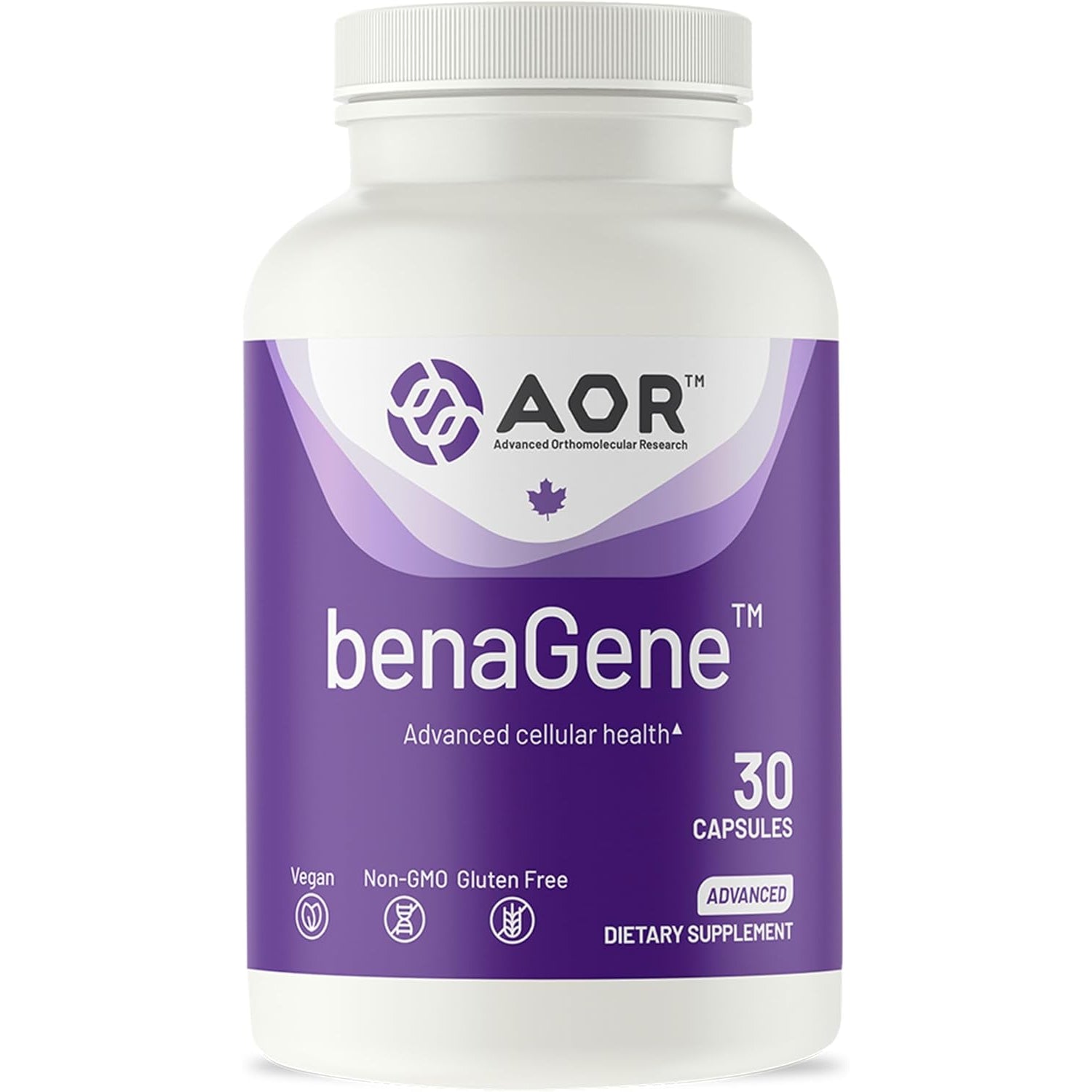 Advanced Orthomolecular Research AOR Benagene Capsules, 30 Count