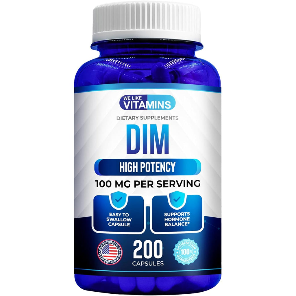 We like Vitamins DIM 100Mg 200 Capsules - 200 Day Supply - Diindolylmethane DIM Supplement for Support with Healthy Estrogen and Hormone Levels
