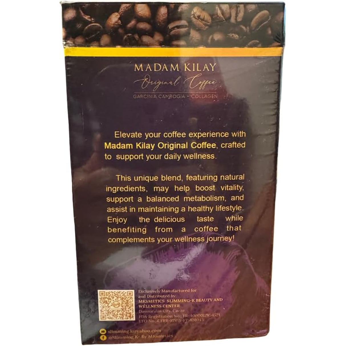 Slimming-K Coffee by Madam Kilay, Fat Burner + Collagen (21G), 10 Count (Pack of 1)