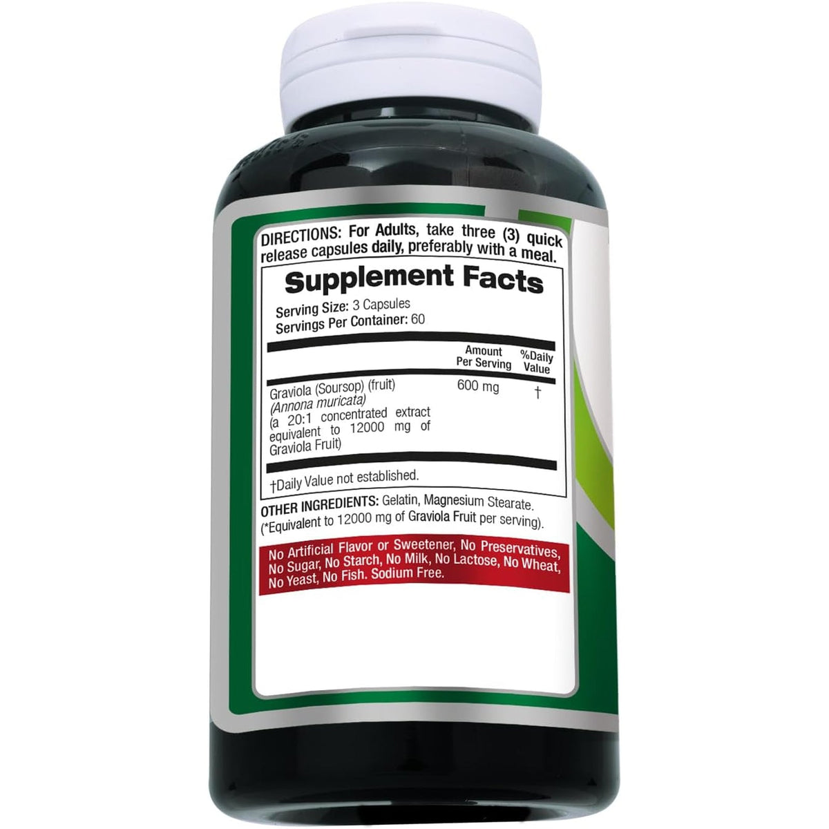 FITO MEDIC'S Lab | Soursop Supplement | Graviola | 180 Capsules | Soursop Graviola Caps