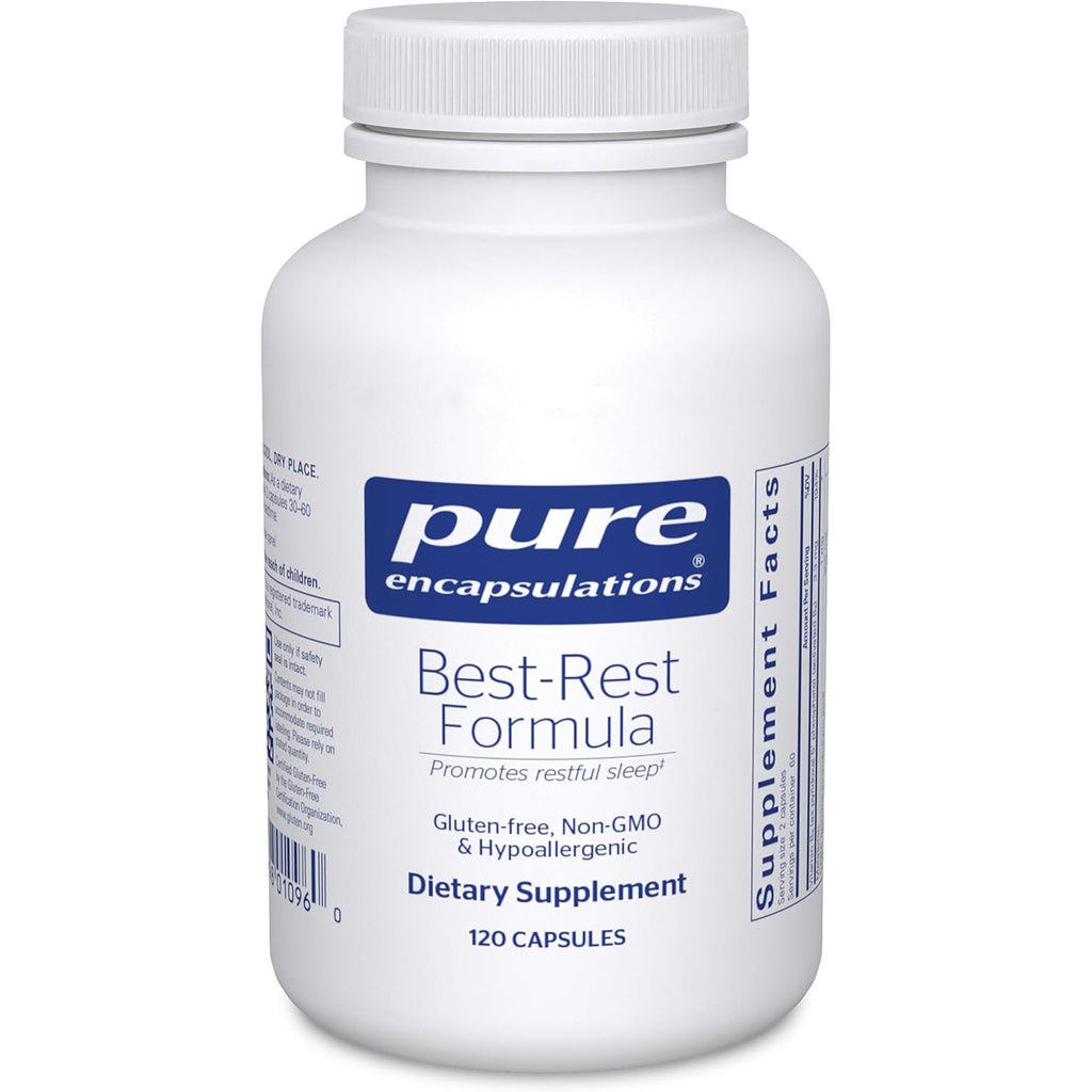 Pure Encapsulations Best-Rest Formula - Supports Restful Sleep - for Relaxation - Restful Sleep Supplement - Non-Gmo & Vegan - 120 Capsules