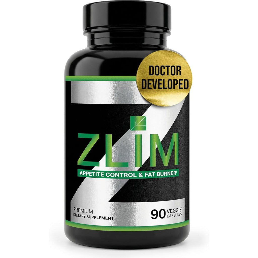 Dr. Zisman ZLIM Fiber Capsules – Fiber Supplement for Digestive & Gut Health Support – Apple Pectin, Gymnema Sylvestre & Ashwagandha – Plant-Based Dietary Supplement – 90 Veggie Capsules
