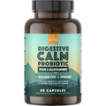 Natural Rhythm Digestive Calm Probiotic + L-Glutamine – 25 Billion CFU, 13 Strains, Digestive & Immune Support Supplement, Vegetarian Capsules (60 Count)