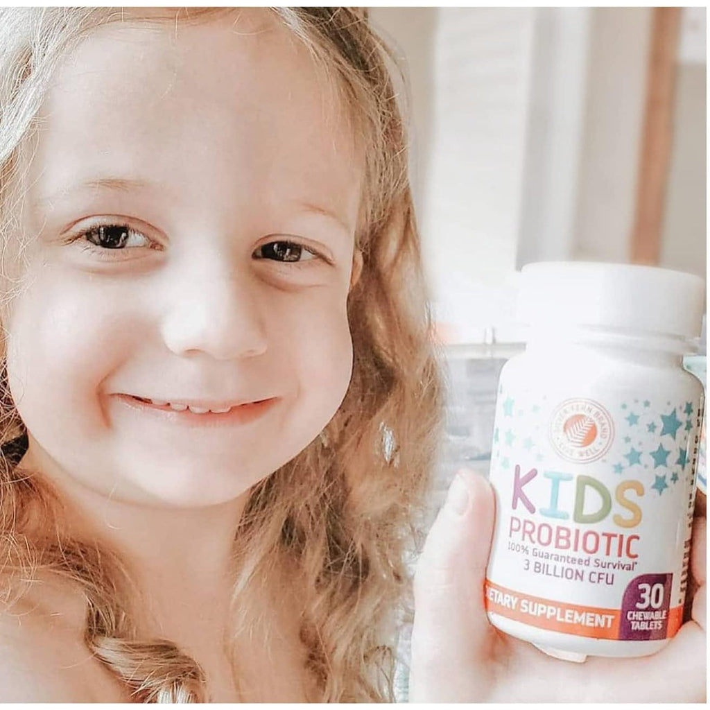 Silver Fern Brand Kids Ultimate Probiotic - 1 Bottle - 30 Chewable Tablets - Sugar & Gluten Free - Children'S Dietary Supplement - DNA & Survivability Verified - Digestive & Immune Support