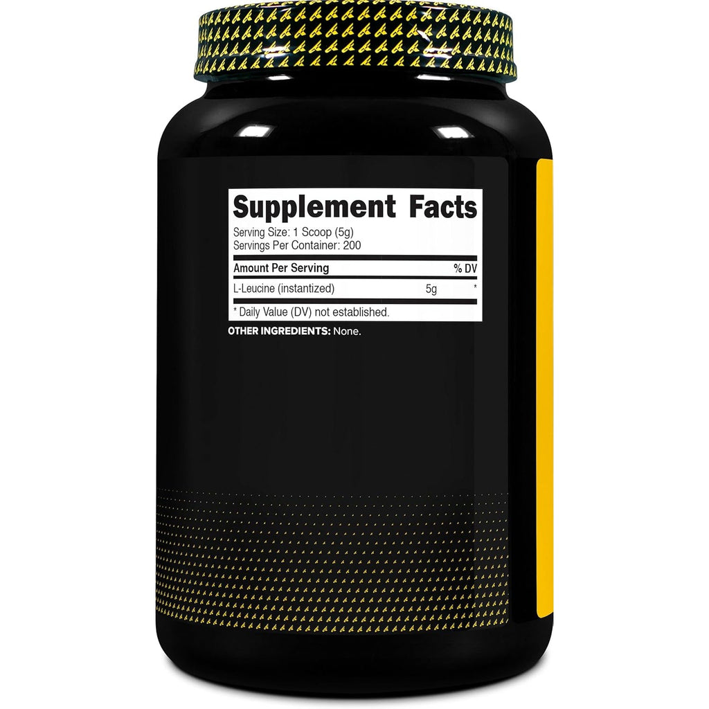 Primaforce L-Leucine Pure Powder 1 KG (2.2Lbs) - Non-Gmo, Gluten Free, 200 Servings