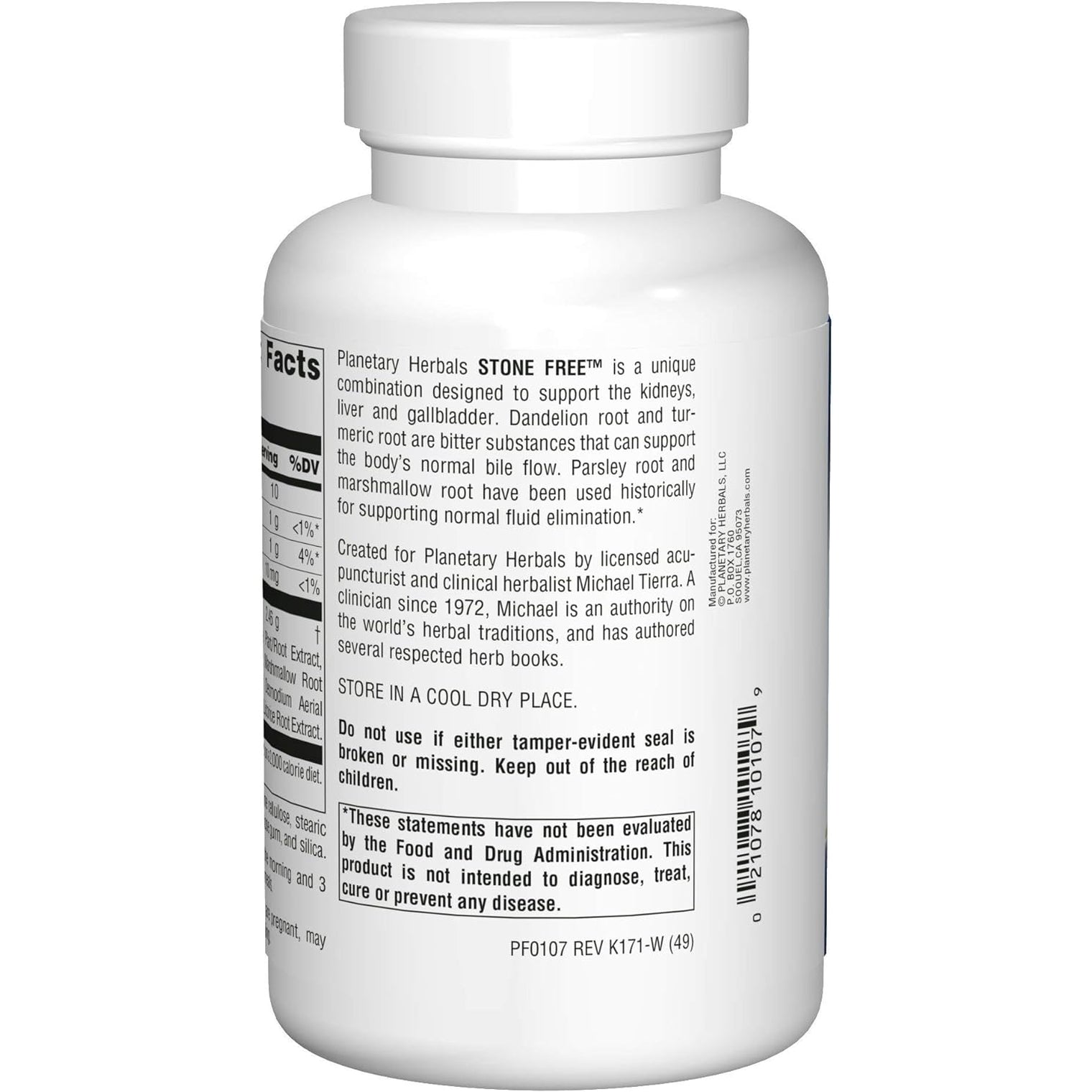 Planetary Herbals Stone Free 820 Mg Herbal Support for Kidney and Gallbladder 180 Tablet