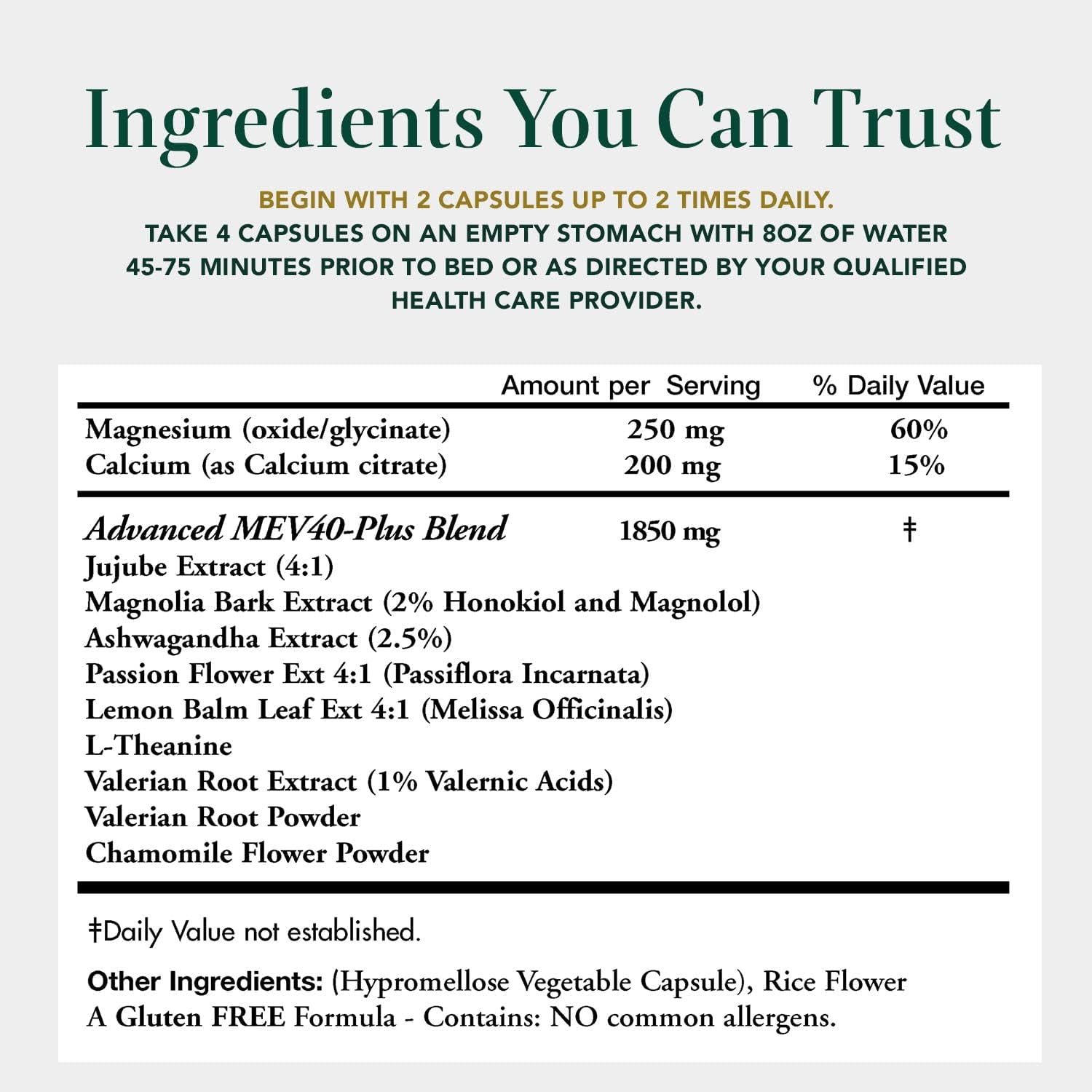 Muscle Ezze plus - Day or Night Use Natural Relaxant - Gluten-Free - 60 Veg. Capsules