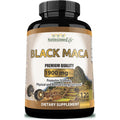 Organic Black Maca 1,900 Mg per Serving Natural Energy Booster Peruvian Maca for Men & Women 120 Capsules