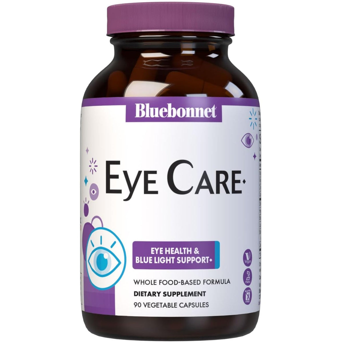 Bluebonnet Nutrition Targeted Choice Eye Care, Supports Eye Health and Macular Protection, Gluten & Dairy Free, Kosher-Certified, Vegan, 45 Servings, Light Grey, Macular & Blue, 90 Count