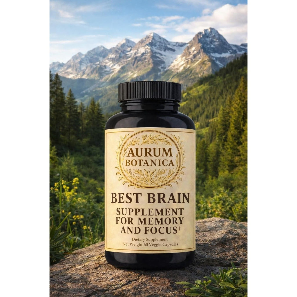 Best Brain Supplement for Memory and Focus - L-Theanine, Lion'S Main, Vitamin B6, B12, D3, Folate, L-Tyrosine, Bacopa Monnieri, Alpha GPC, Theacrine, 30Mg of Natural Caffeine (60 Count)