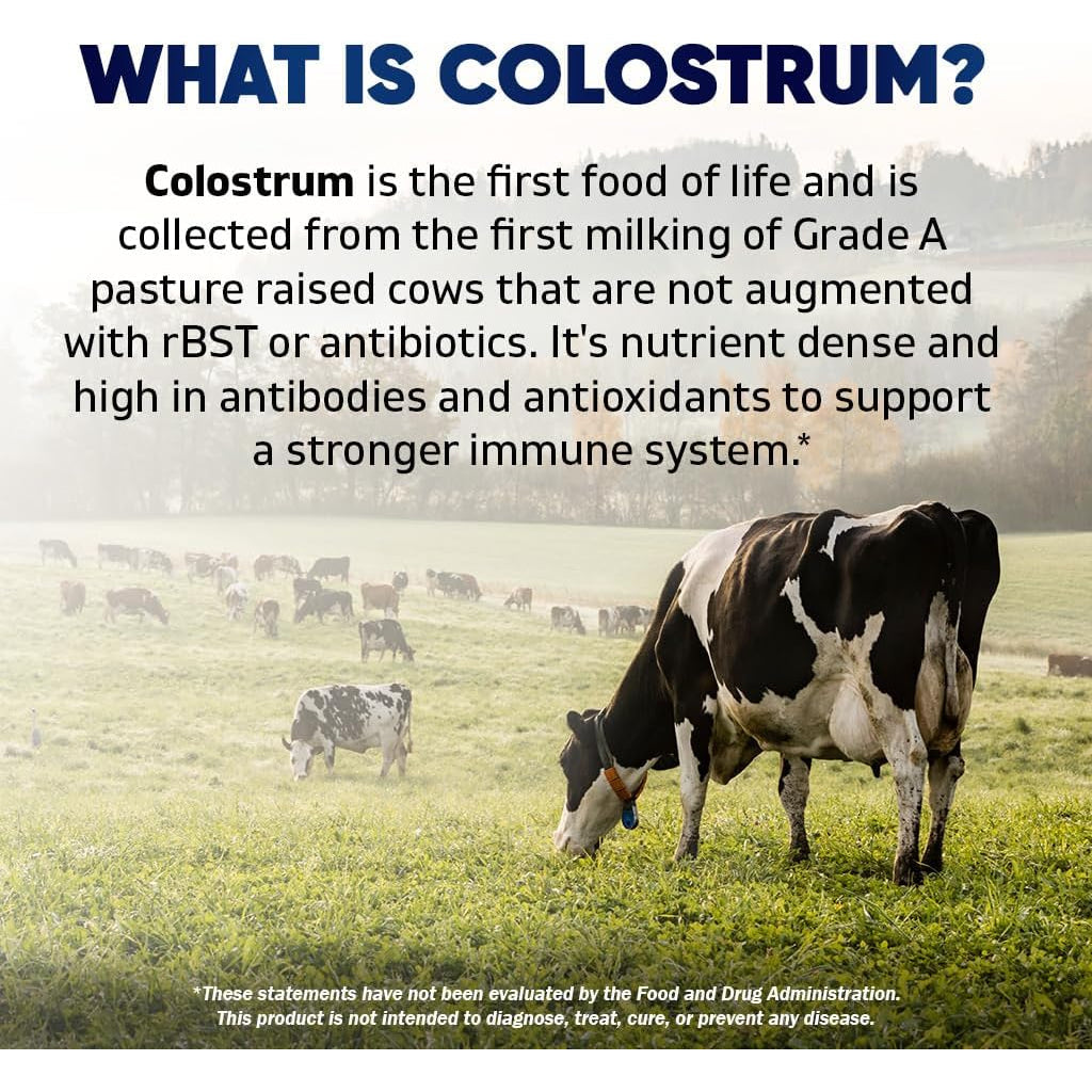 Vitamatic Bovine Colostrum 30% Igg Supplement 1500 Mg per Serving - Supplement for Gut Health, Hair Growth, Beauty, Muscle Recovery, & Immune Support - 180 Veg Capsules