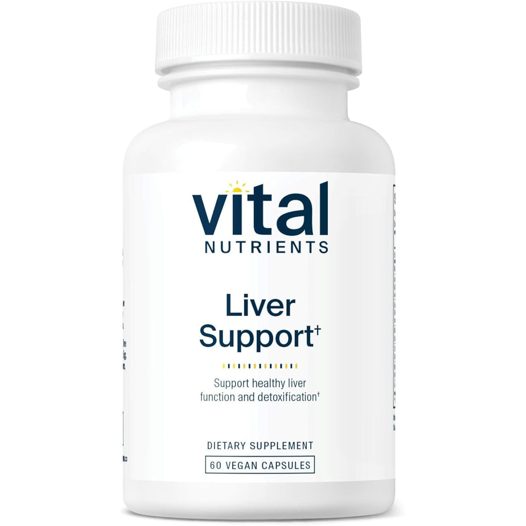 Vital Nutrients Liver Support Milk Thistle and Curcumin - Vegan Supplement - Herbal Combination to Support Healthy Liver Function* - Gluten, Dairy and Soy Free - 60 Capsules