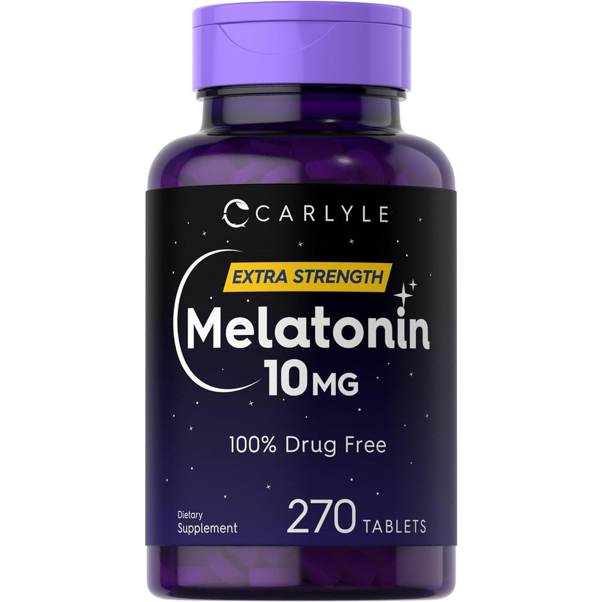 Carlyle Melatonin 10Mg | 270 Tablets | with L-Theanine | Vegetarian, Non-Gmo, Gluten Free Supplement