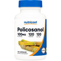 Nutricost Policosanol 100Mg, 120 Capsules - Gluten Free, Non-Gmo, and Vegetarian Friendly