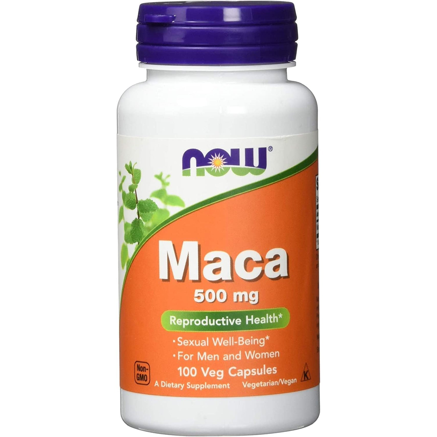 NOW Foods Supplements, Maca (Lepidium Meyenii) 500 Mg, for Men and Women, Reproductive Health*, 100 Veg Capsules