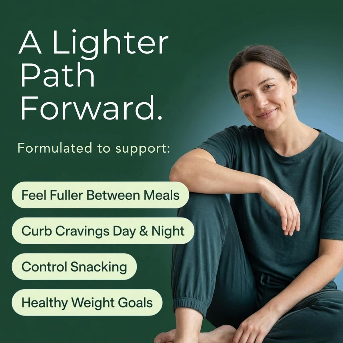 Natural Appetite Suppressant for Women & Men – Non-Stimulant Satiety Support & Holistic Daily Formula. Helps Control Hunger & Curb Cravings Naturally – 60 Veggie Capsules