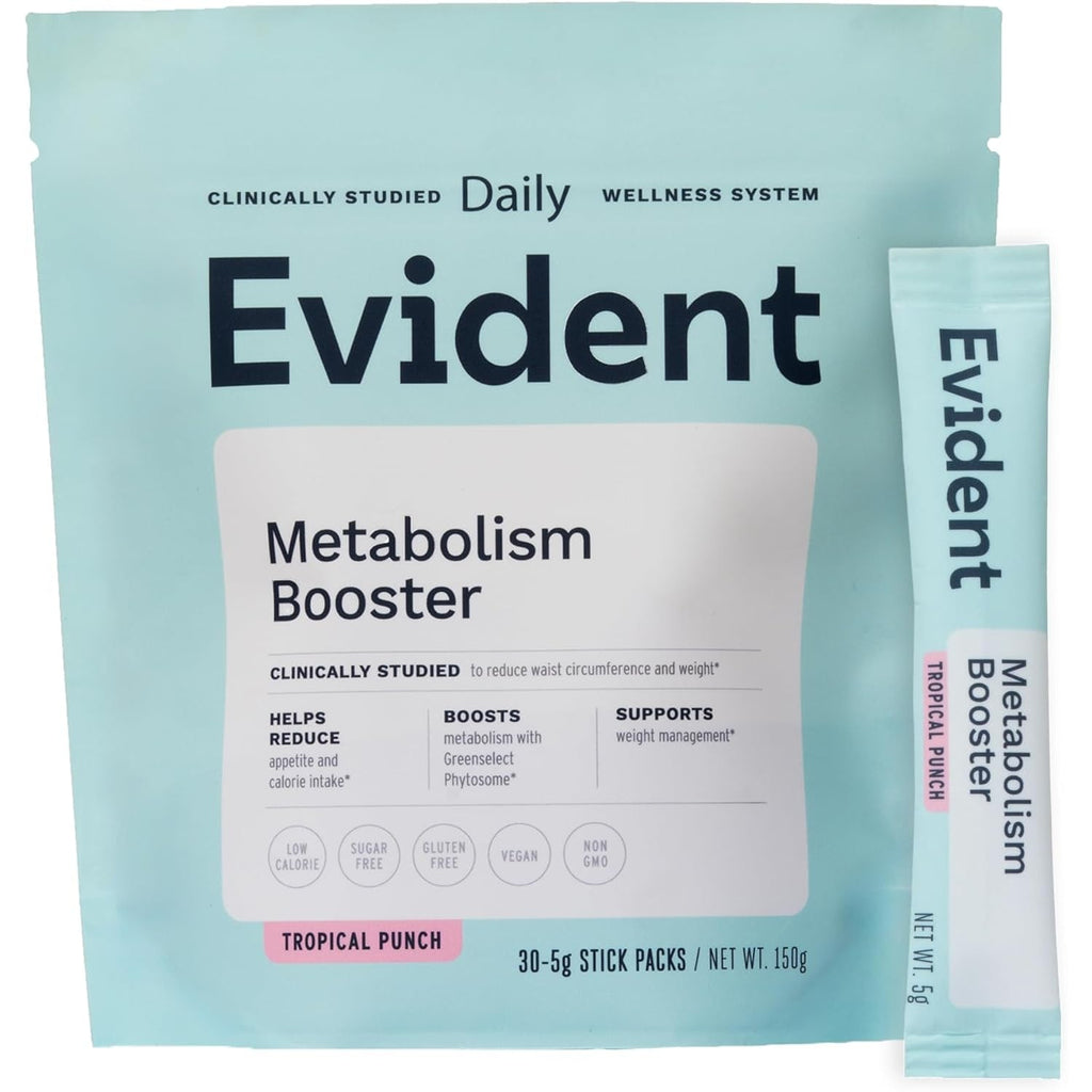 Metabolism Boost Powder – Fat Burner Supplement with Chicory Root, Greenselect Phytosome and H20Slim – Helps Support Weight Loss & Management + Reduce Appetite – 30 Stick Packs