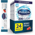 Pedialyte Electrolyte Drink Mix with Zero Sugar | Hydration with Key Electrolytes | Great Hydration Low in Calories | Berry Frost, 24 Powder Packets
