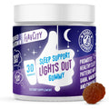 Flavcity Melatonin Sleep Gummies for Adults, Lights Out Gummy - Chewable Sleep Support Supplement with Plant-Based GABA, Magnesium & Chamomile for Deep & Restful Bedtime, 30-Day Supply