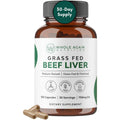Grass Fed Beef Liver Capsules - 100% Pasture Raised - No Fillers or Flow Agents - 120 Count 3,000Mg Serving - 30-Day Supply - Iron and Energy - Grass Fed Desiccated Liver Supplement